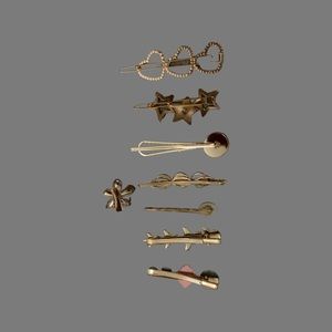 set of 8 pcs Hair Accessories Pearl Clips. Accessories Rhinestones Hair clips.